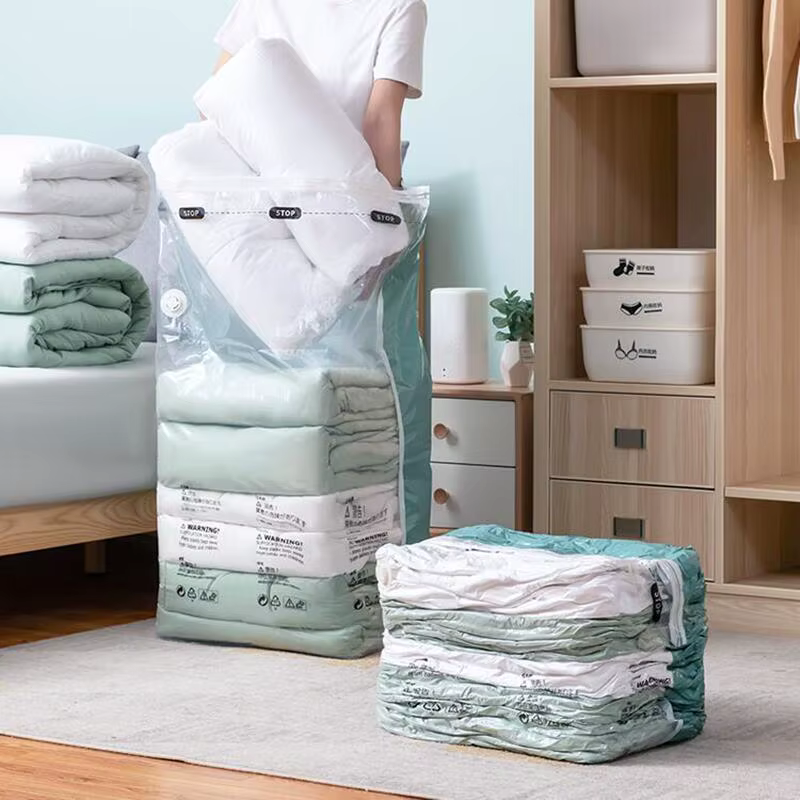 Sacs de rangement sous vide sans pompe