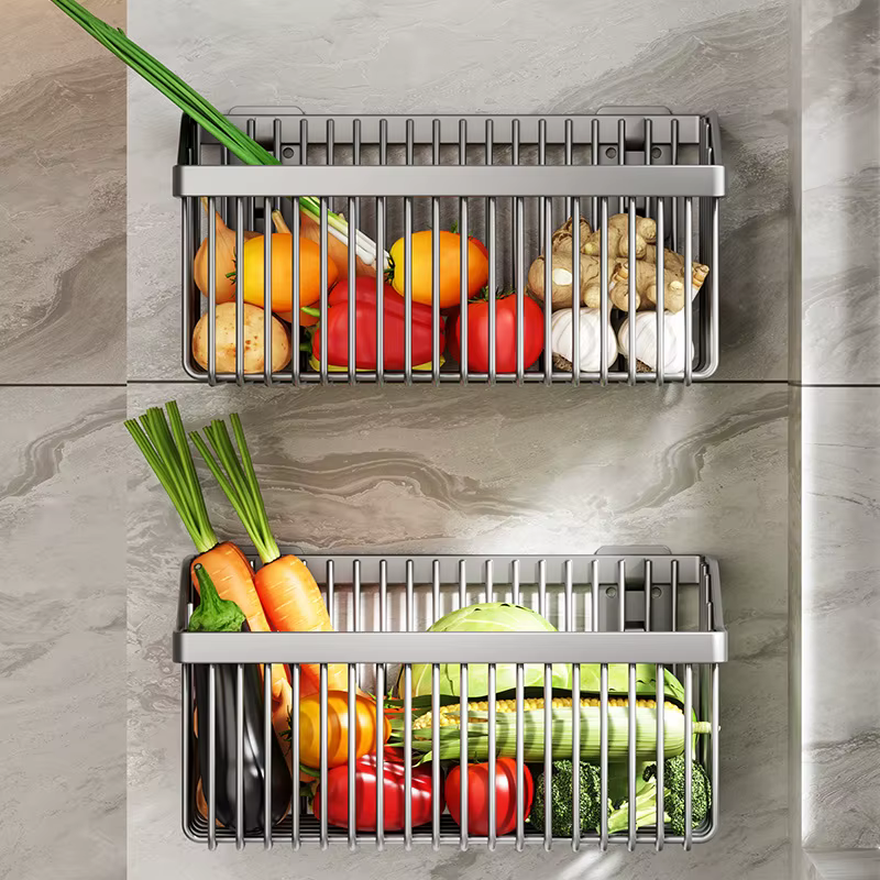 Panier de rangement mural suspendu