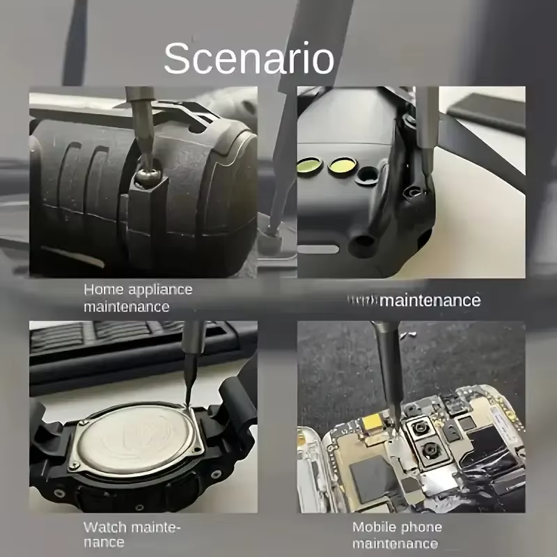 Mini kit de tournevis de précision 25 en 1 avec tête magnétique et boîte de rangement compacte. Facile d'accès et de transport