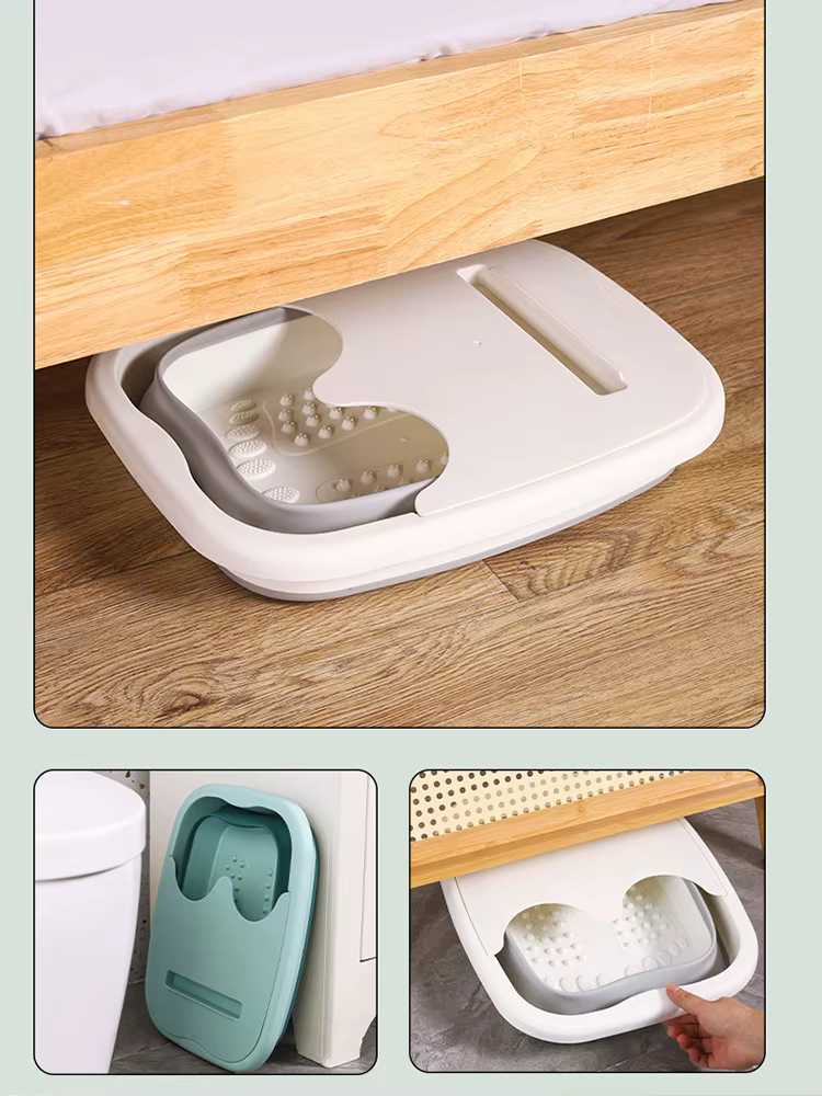 Bain de pieds pliable, seau de Massage