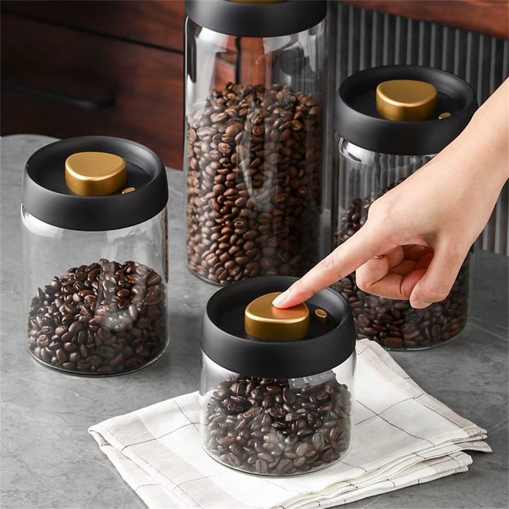 1 paquet de récipient de stockage de grains de café