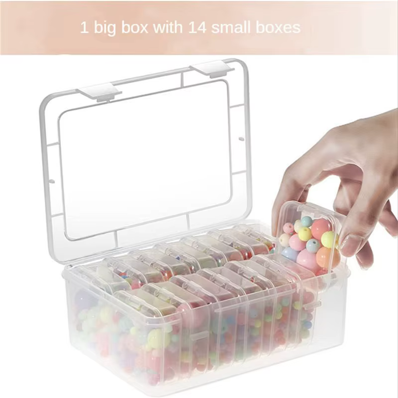 6 Ensemble de petites boîtes de rangement avec couvercle