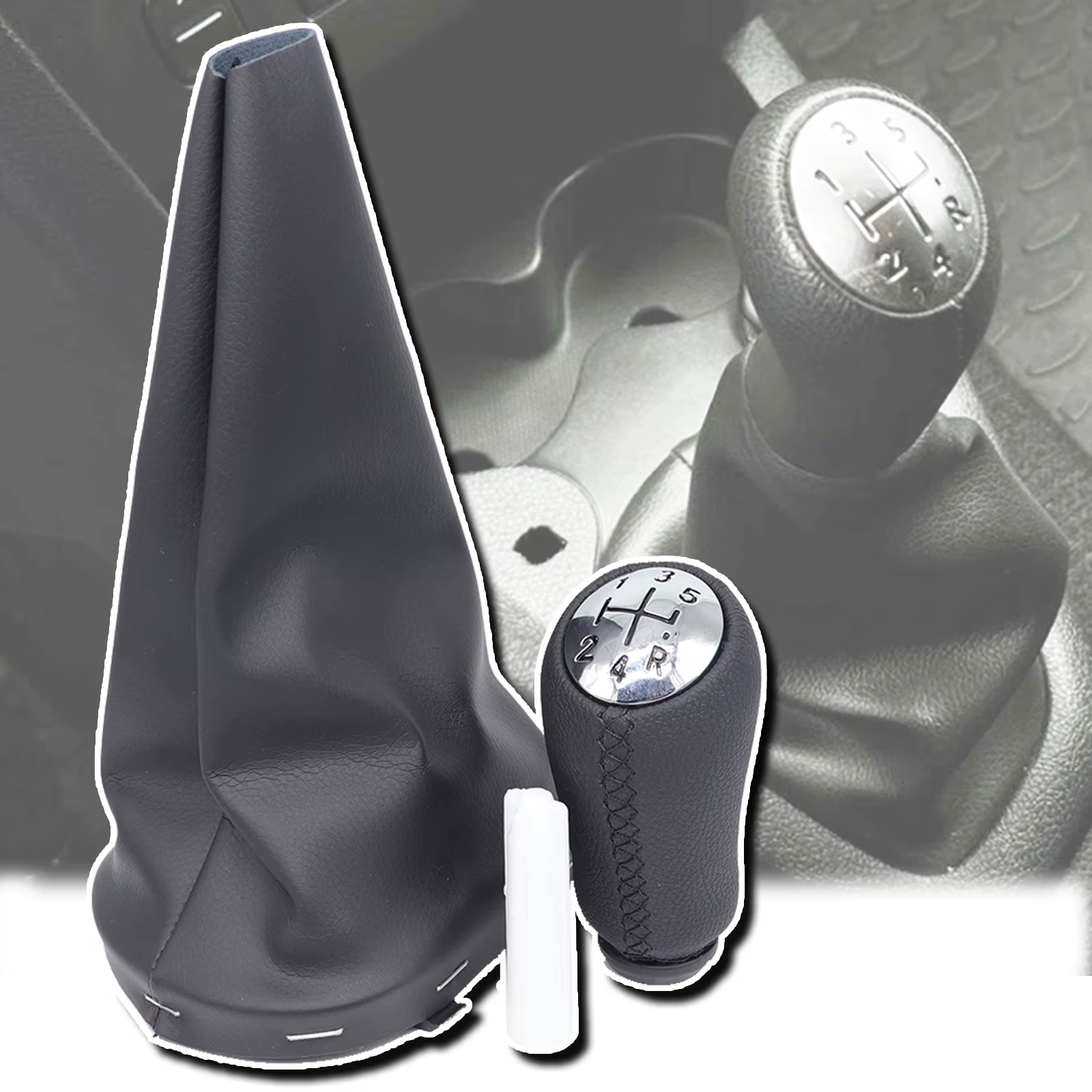 Pour Dacia Renault Sandero B52 pommeau de levier de vitesse guêtre boîte de vitesses manette