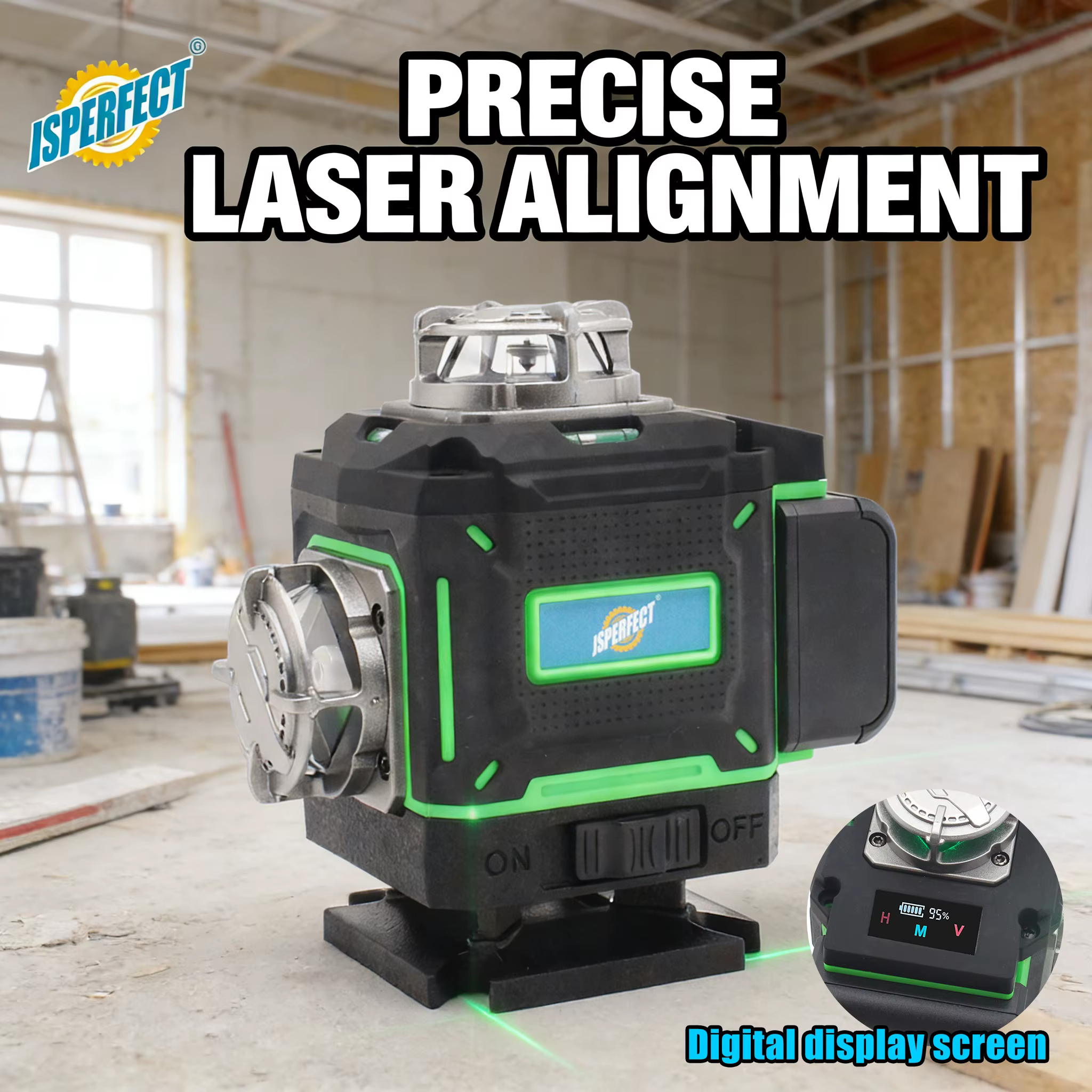 Niveau laser à prix compétitif, nouvelle conception, auto-nivelant, 360 degrés