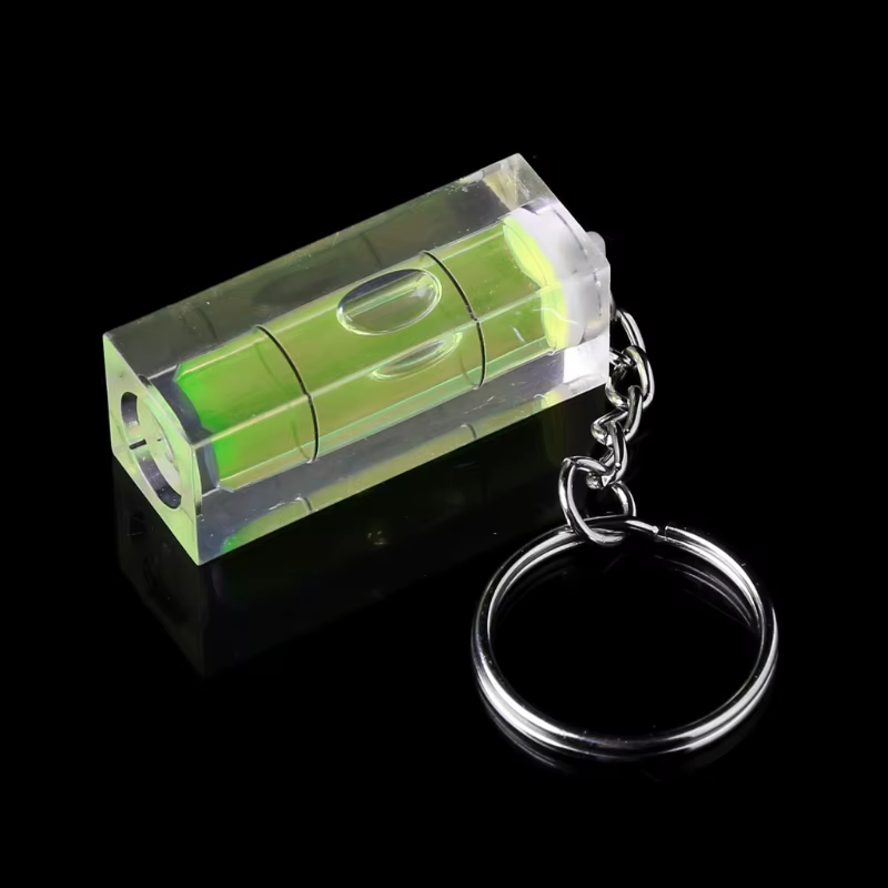 Mini niveau à bulle carré pour porte-clés, Gadget d'outil pour mur photos