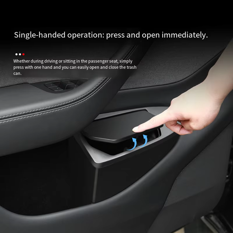 Boîte de rangement multifonctionnelle pour porte de Tesla Model Y Juniper, boîte de rangement pour porte avant de voiture, poubelle de rangement