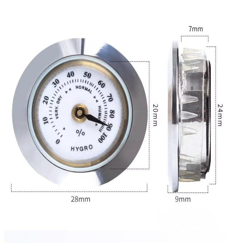 Hygromètre 28 mm pour cigares et tabac