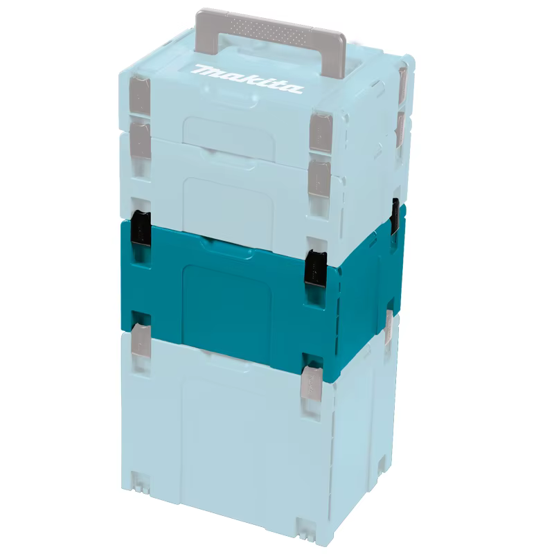 Makita 197212-5 Makpac boîtier imbriqué grande boîte à outils de stockage empilable robuste Durable