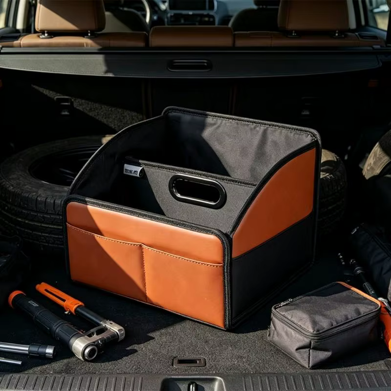 Boîte rangement pour cabine voiture avec ouverture poignée