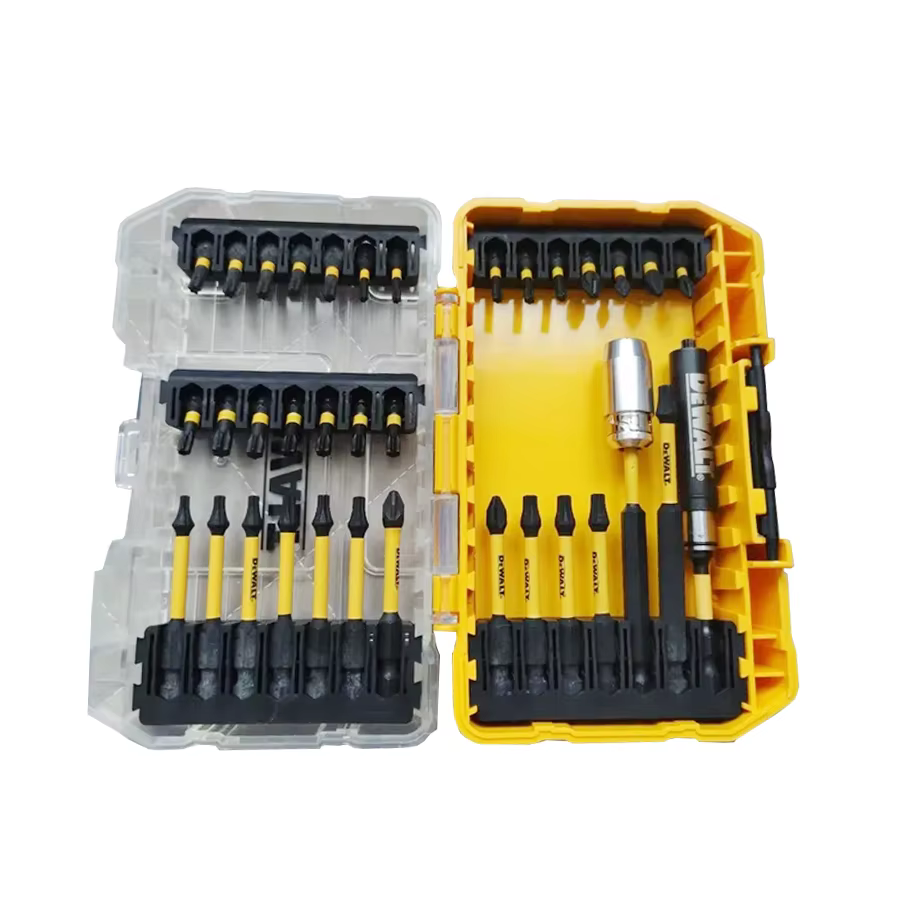 Dewalt Jeu d'embouts de tournevis de 29 pièces avec étui robuste pour artisans professionnels et de loisirs noir/jaune DT70734T-QZ