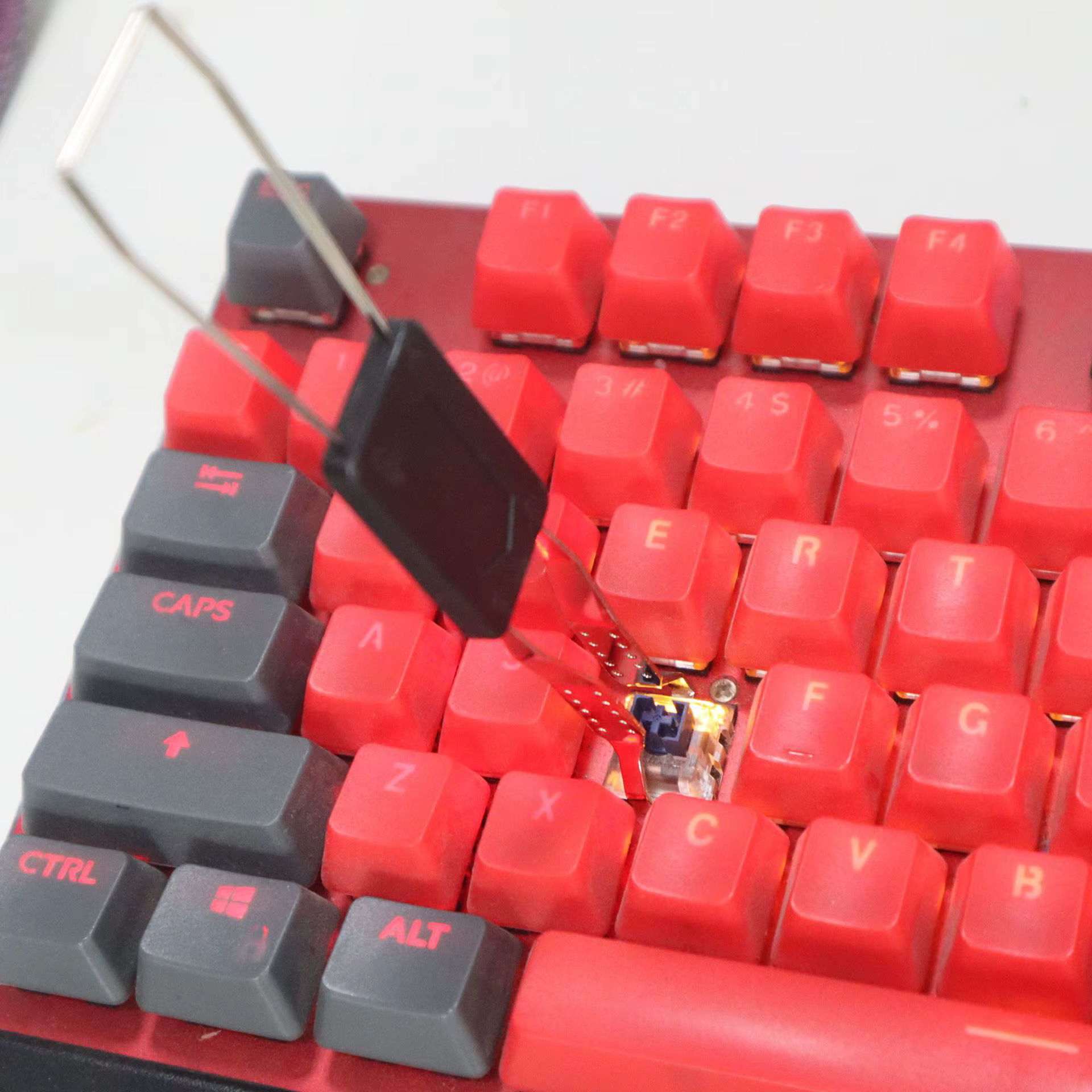 Extracteur de capuchons de touches de clavier mécanique polyvalent 2 en 1