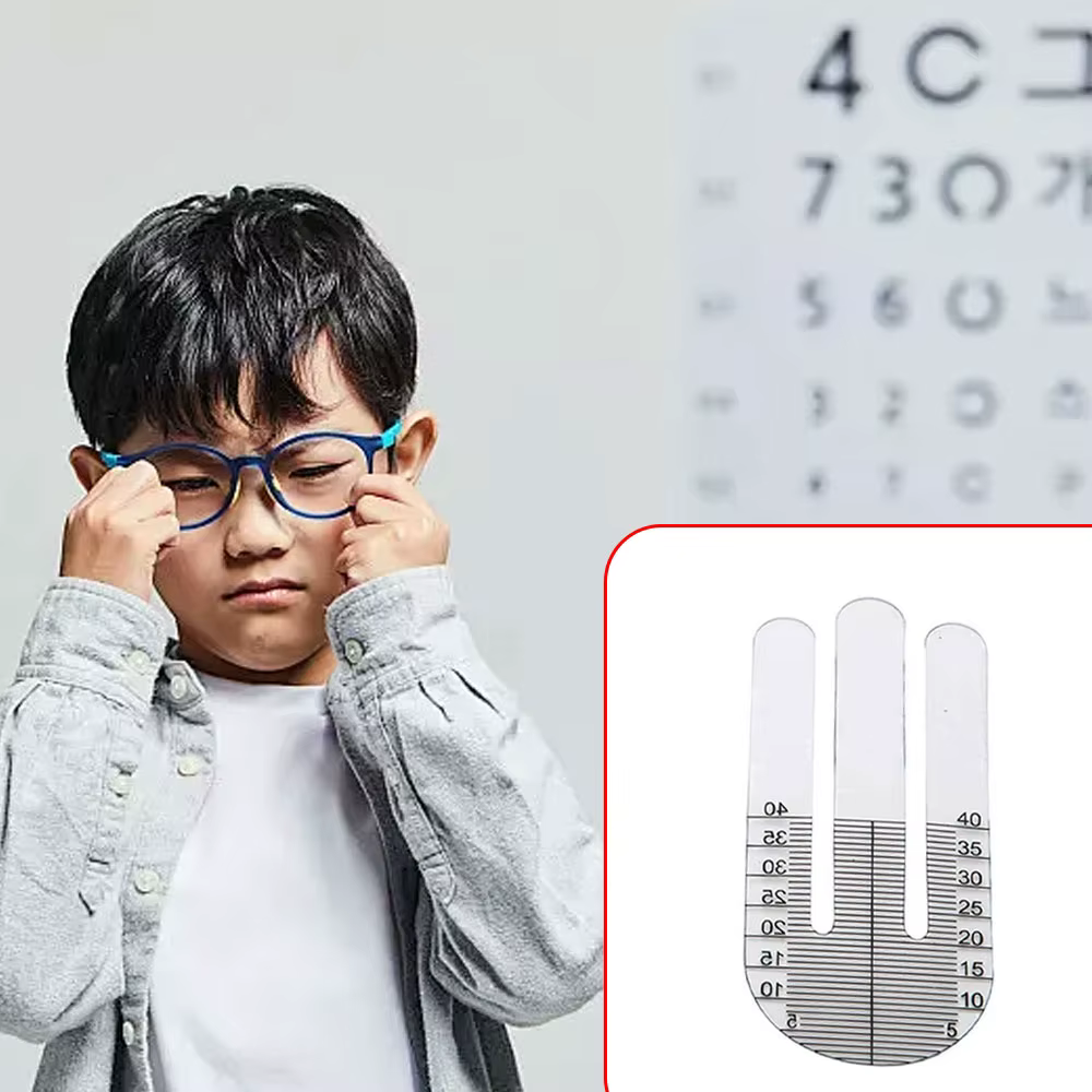 Règle de hauteur pupillaire optique
