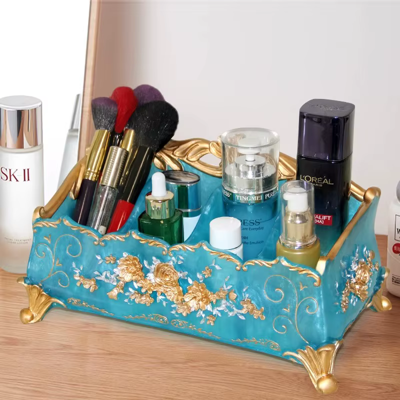 Boîte de rangement de bureau en résine