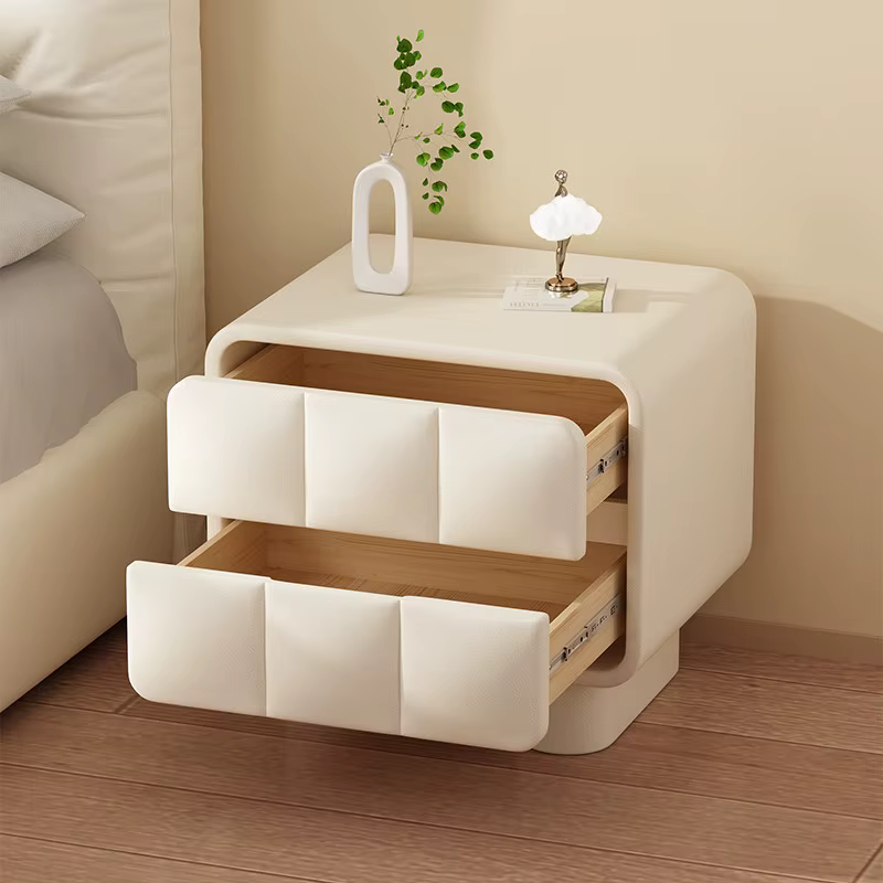Table de chevet avec pieds en bois