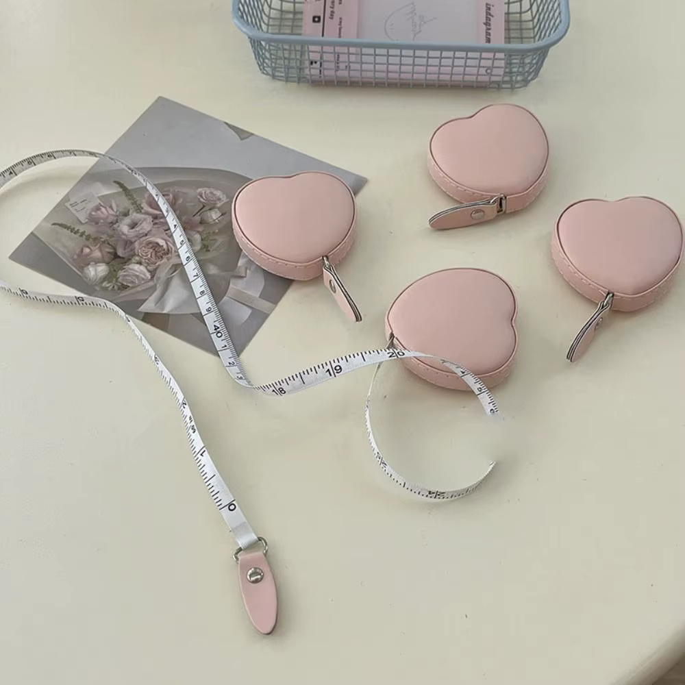 Ruban à mesurer portable en forme de cœur mignon