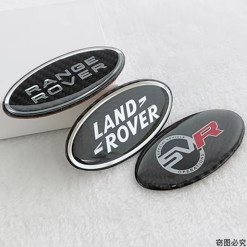 Autocollant emblème de carrosserie de voiture en fibre de carbone avec logo SVR pour Land Rover Range Rover Sport Velar Evoque Freelander Discovery SVR
