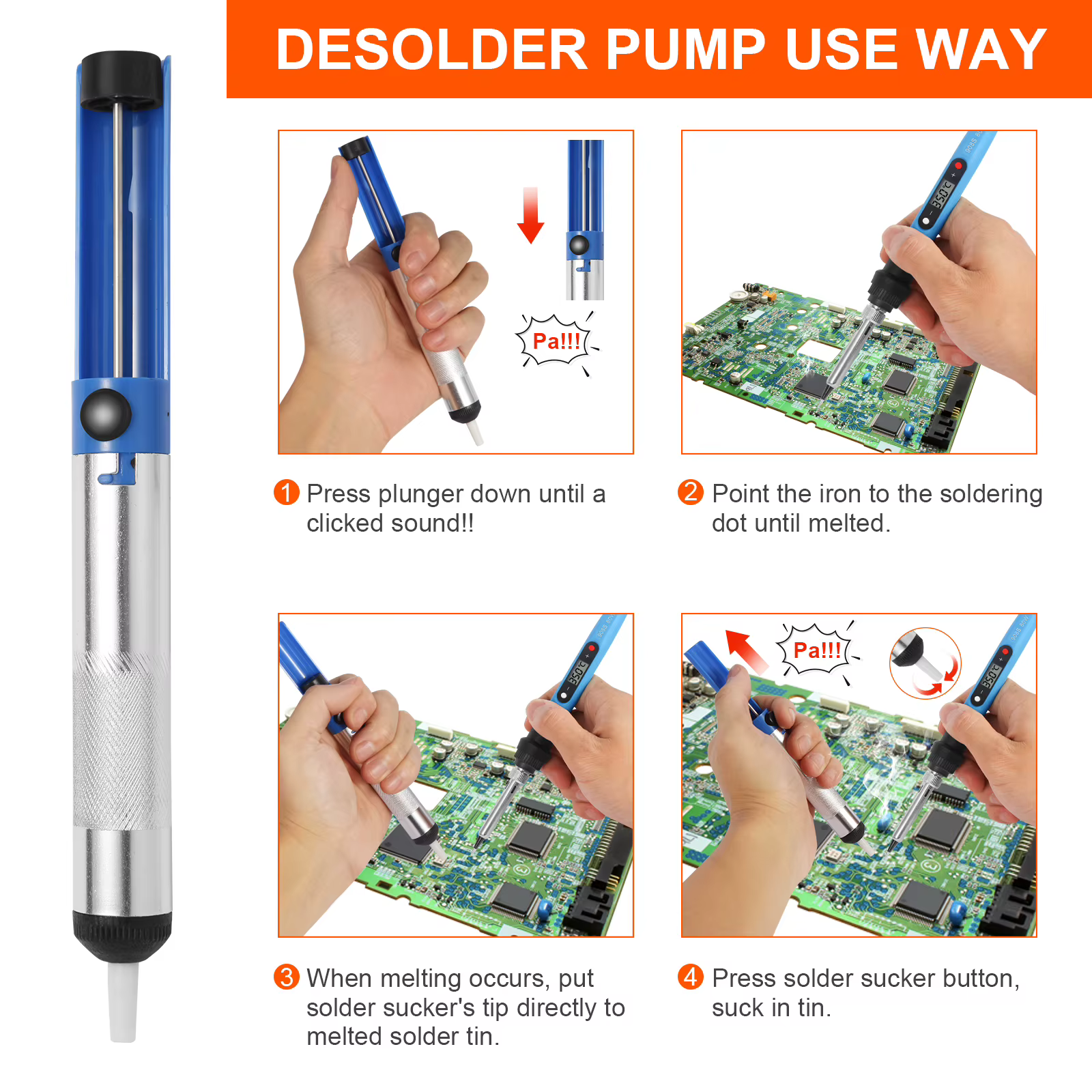 Kit de fer à souder pour électronique 80W LCD numérique température réglable outils de réparation de soudage avec