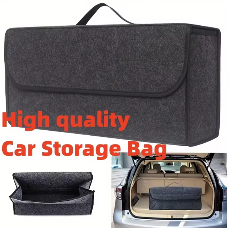 Boîte de rangement en feutre pour accessoires de voiture