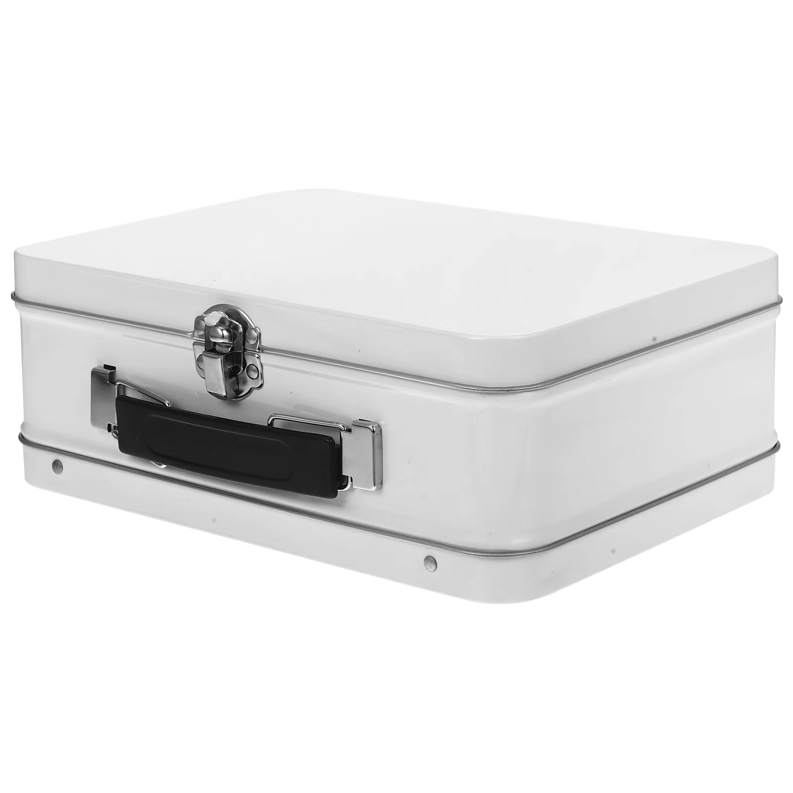 1 pièce Boîte en fer blanc avec poignée