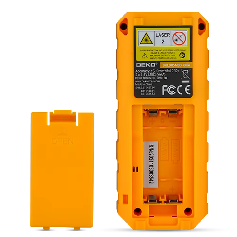 DEKO DKLD05 télémètre Laser portatif 40M 60M 80M 100M Mini