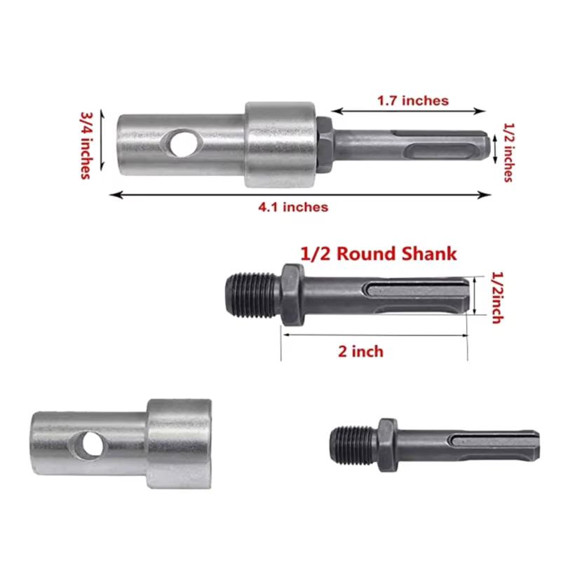Adaptateur de marteaux à tige ronde