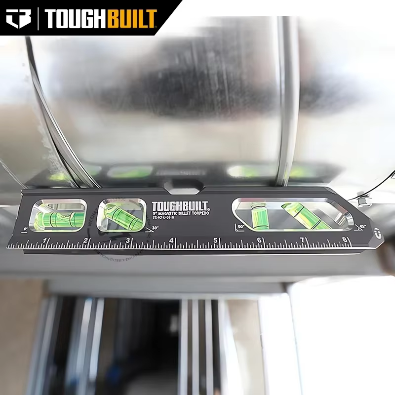 Niveau de torpille à billette magnétique ToughBuilt de 9 pouces - (TB-H2-L-9T-M)