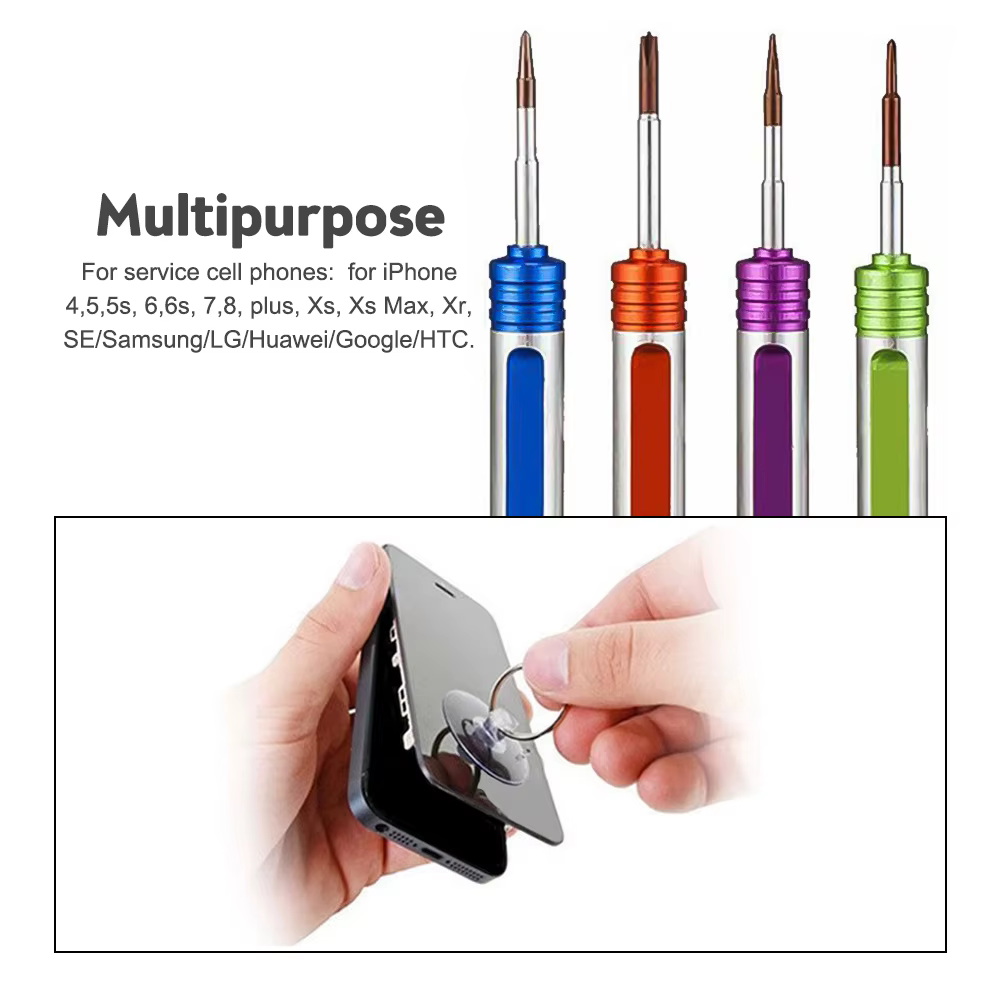 Mini tournevis 10 en 1 pour iPhone/Xiaomi/Huawei