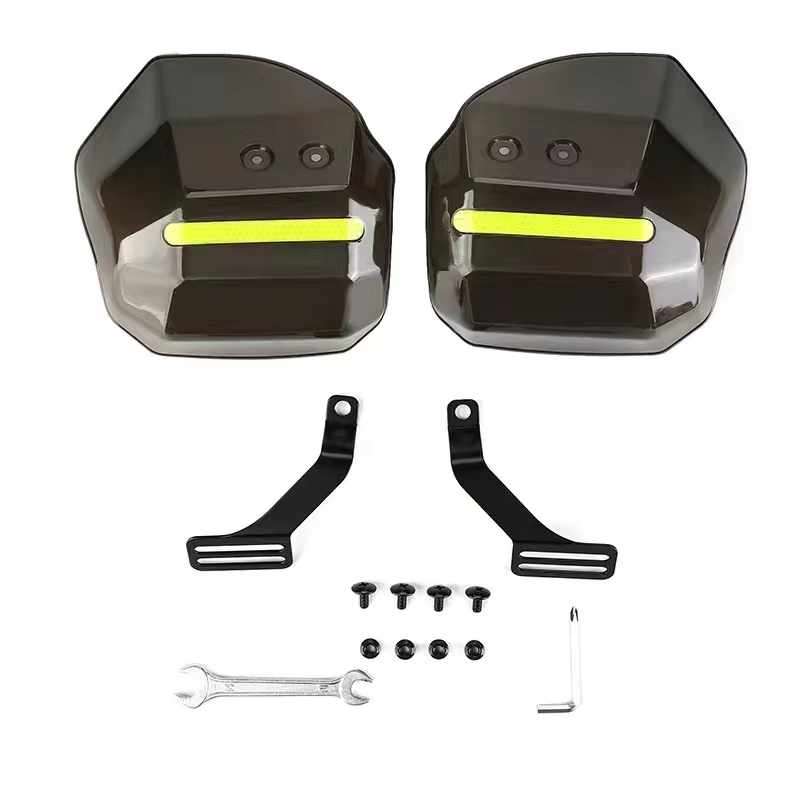 Protection des mains facile à installer et à démonter pour scooter moto ATV avec bande réfléchissante de nuit