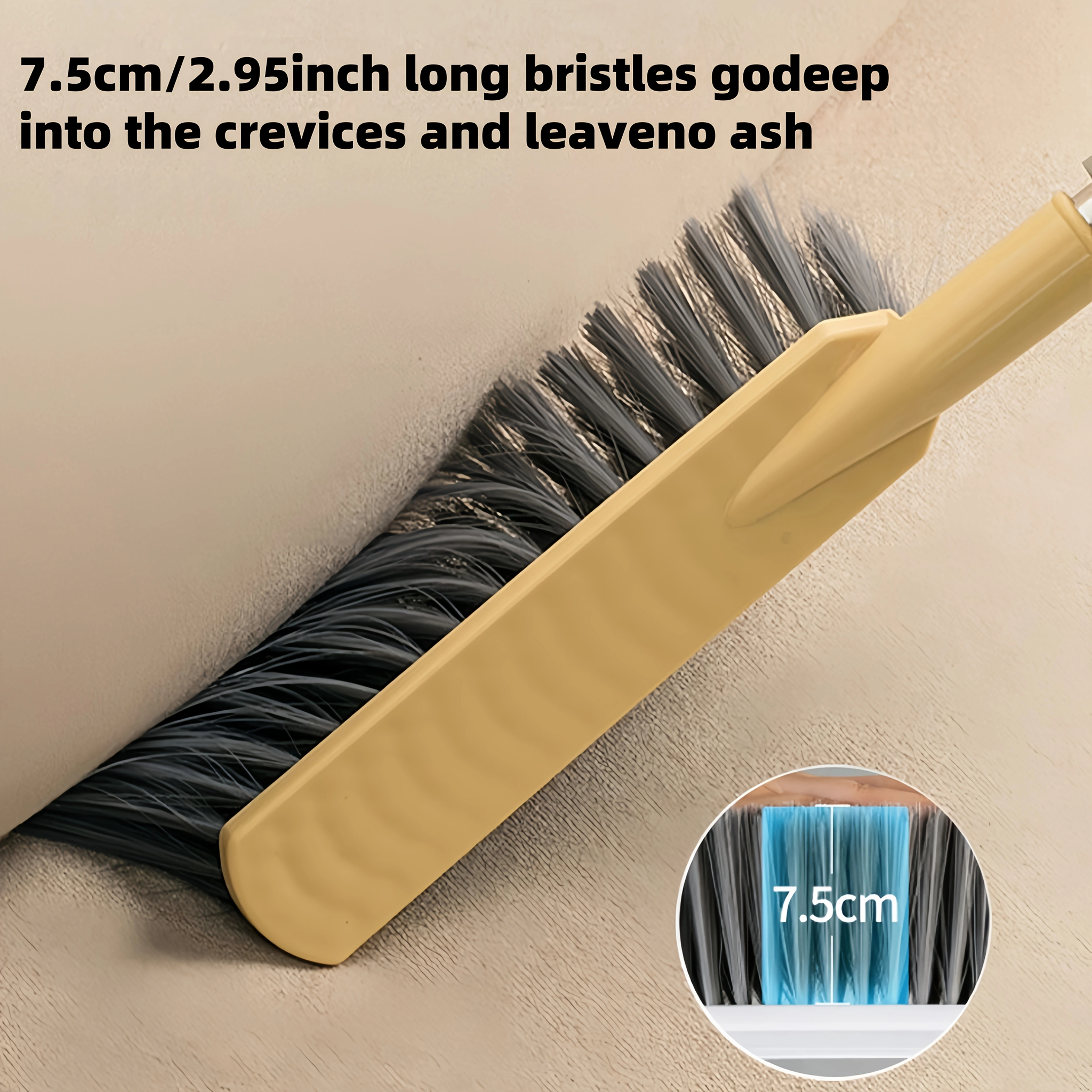 Balai à manche long avec poils souples pour dépoussiérage, utilisé pour nettoyer les chambres, les salons, les sols et les tapis