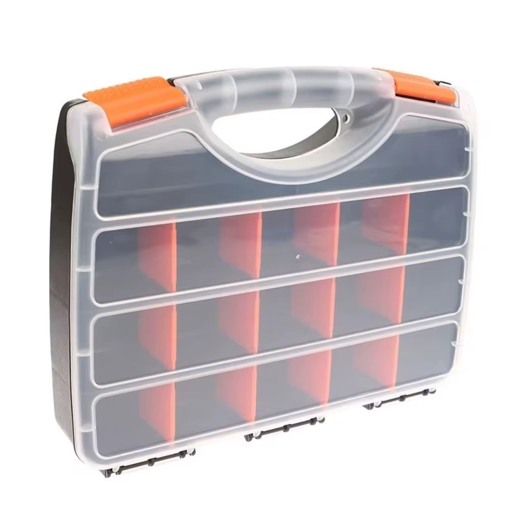 Boîte de rangement à vis à 15 compartiments