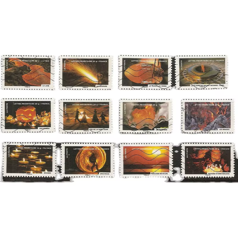 Timbres-poste postales de France Y2012