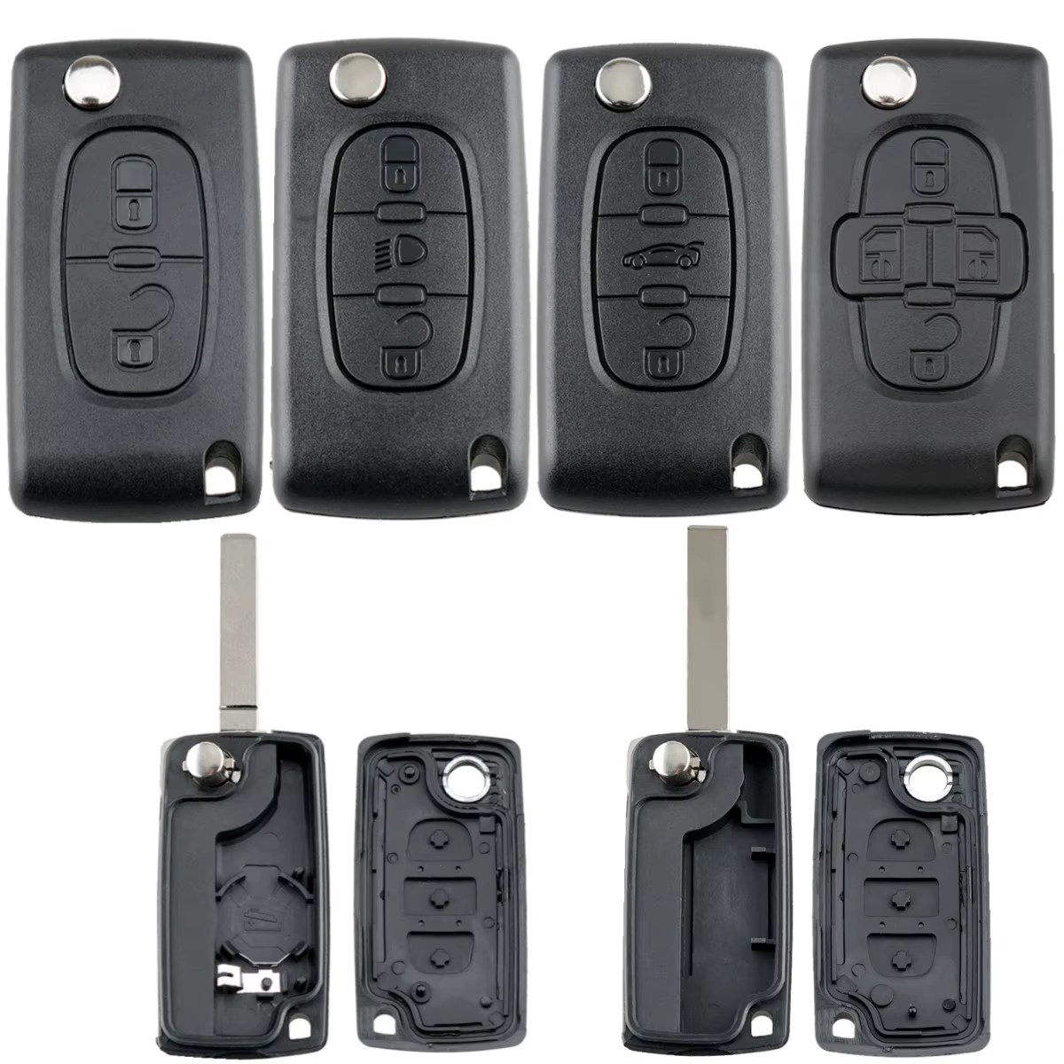 Étui pour clé télécommande à 2/3/4 boutons