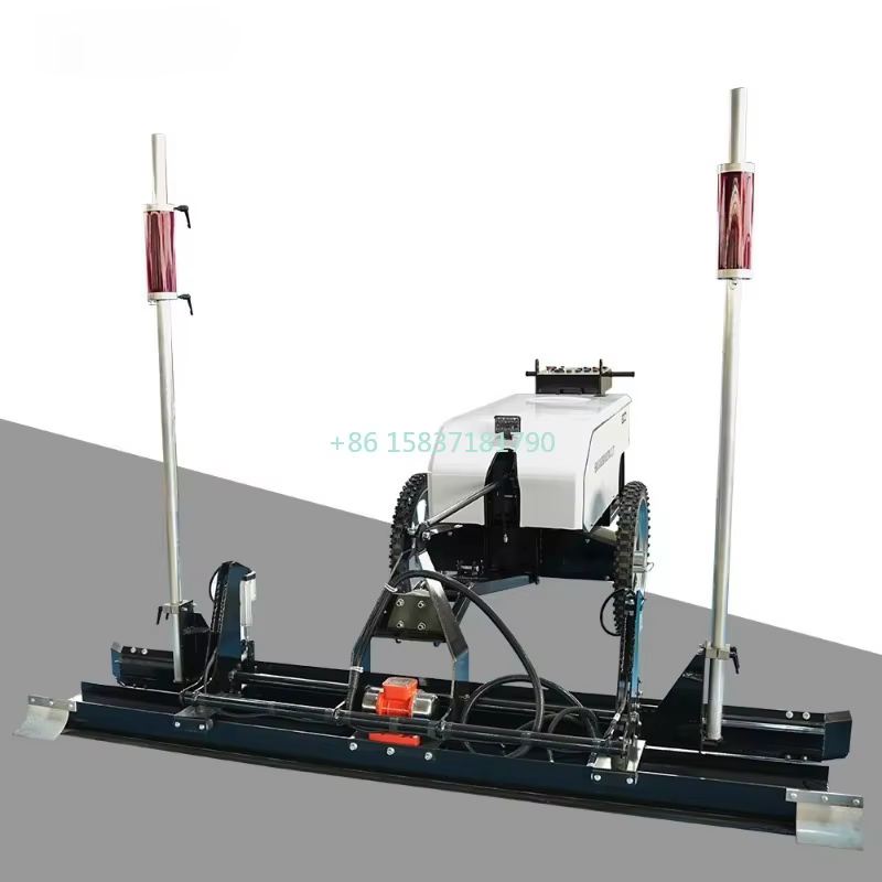 Machine de nivellement laser vibrante automatique pour béton