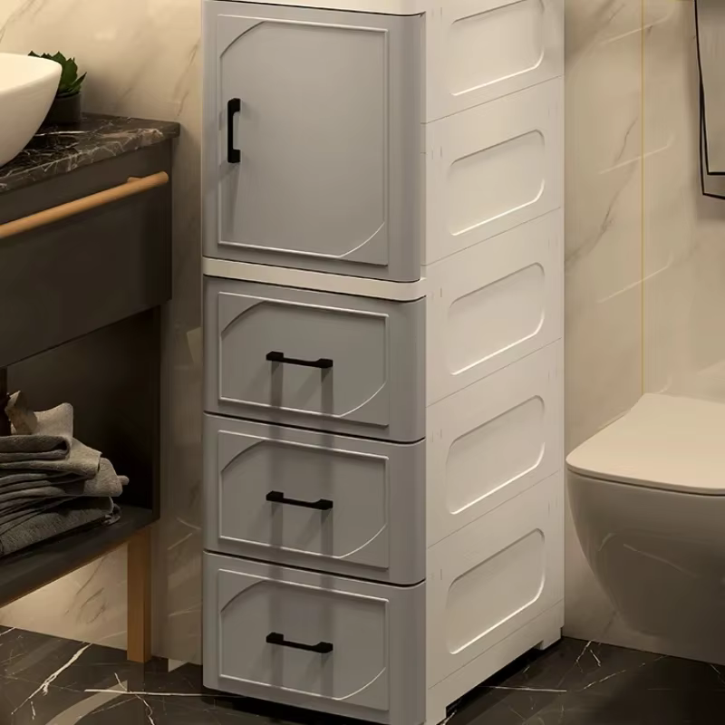 Organisateur d'armoire de rangement de fentes de cuisine de salle de bains-support de rangement de tiroir de réfrigérateur pour maximiser les petits espaces