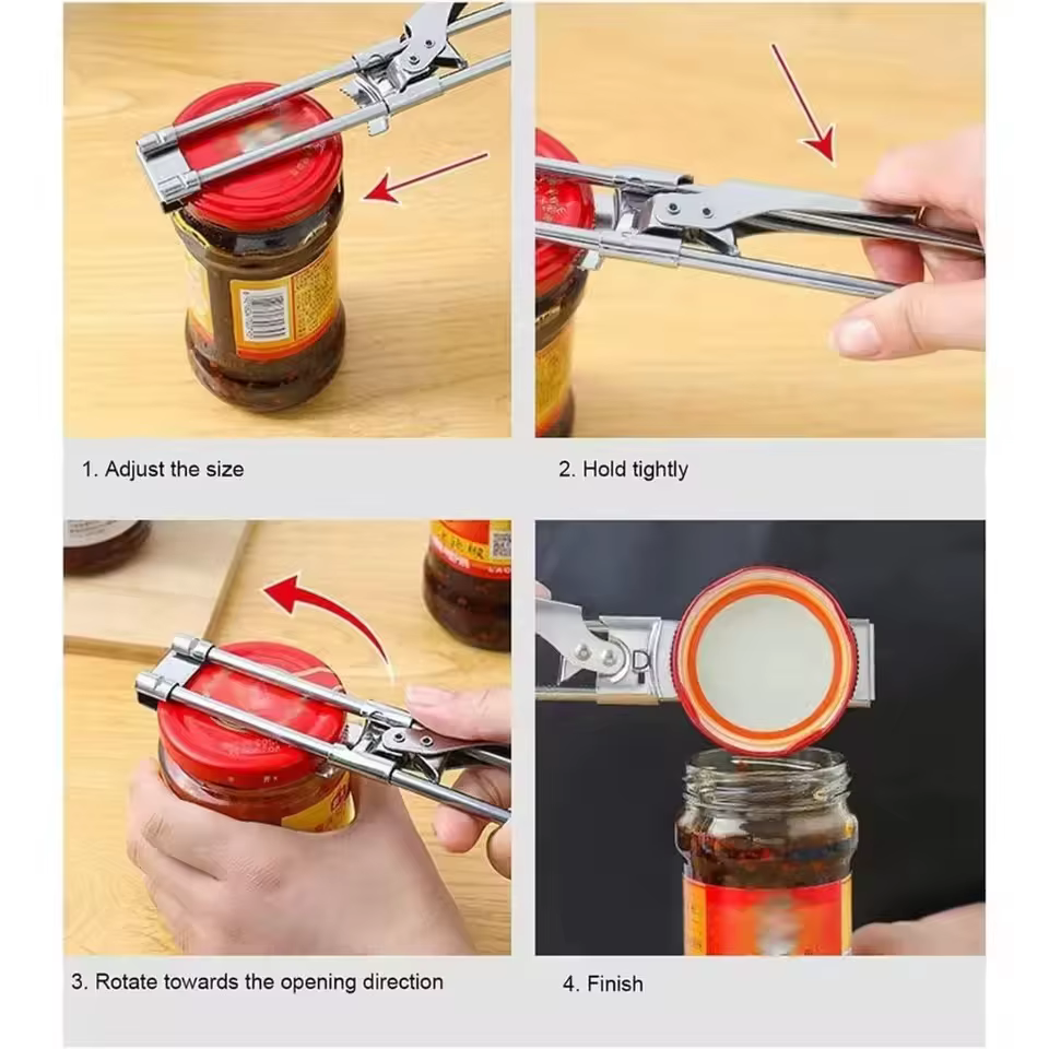 Ouvre-boîte manuel Portable en acier inoxydable