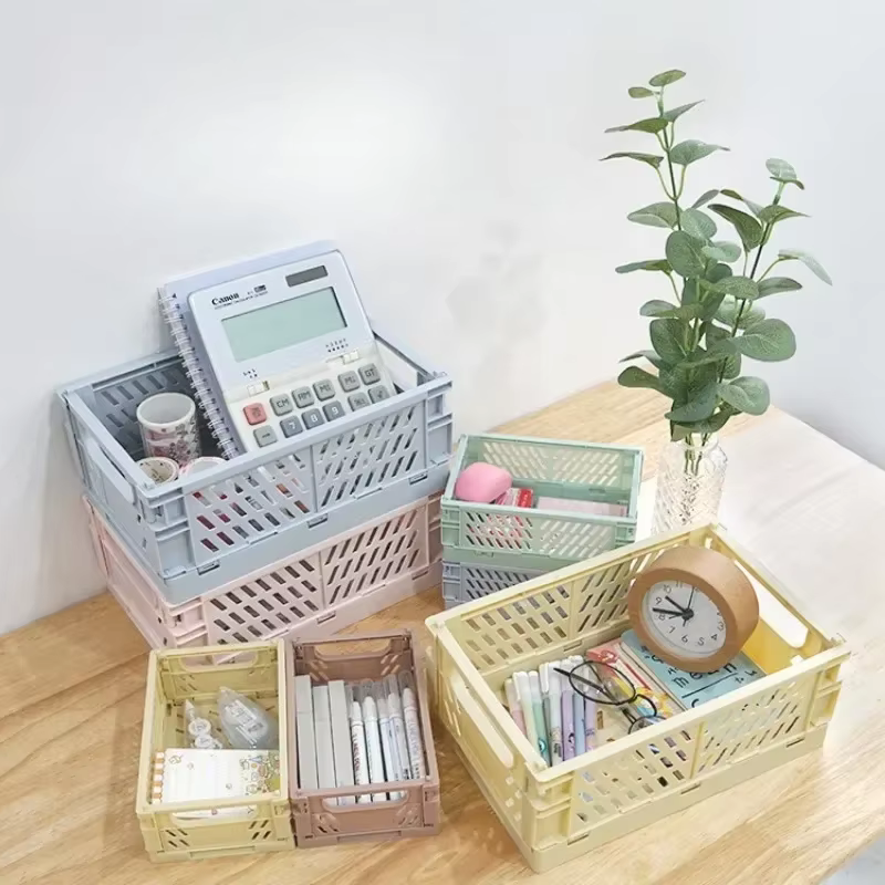 Paniers de rangement pliables 6 couleurs