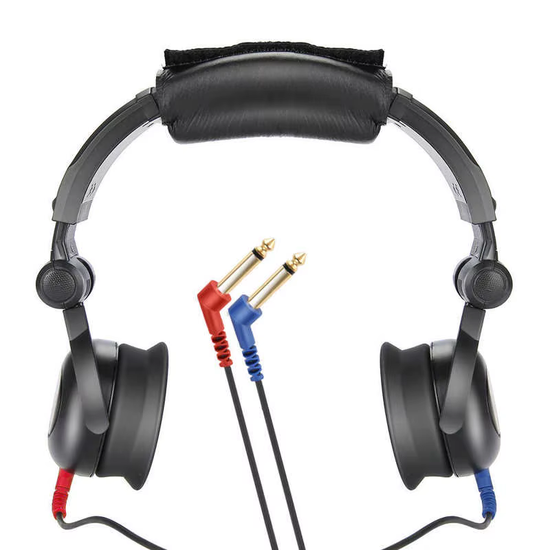 Audiomètre Audiométrique Dépistage Auditif Casque Audiomètre à Conduction Aérienne pour Test Auditif Outil de Soins des Oreilles Fournitures de Soins de Santé