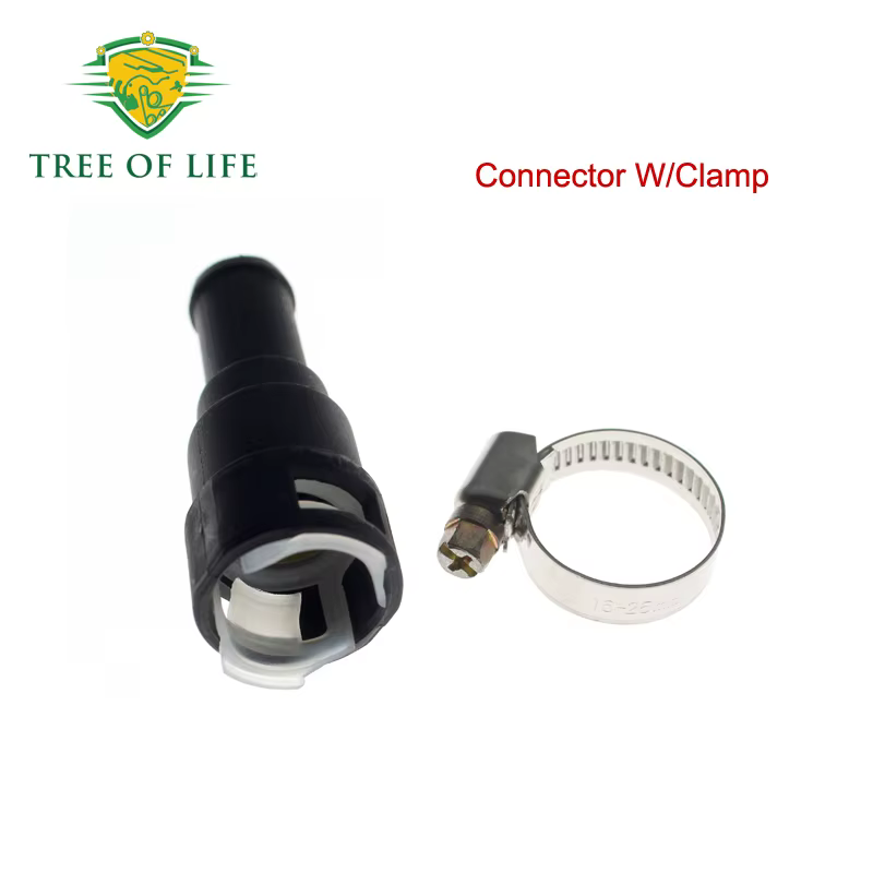 Connecteur de tuyau de chauffage avec pince