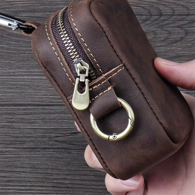 Pochette de rangement pour clés avec mousqueton