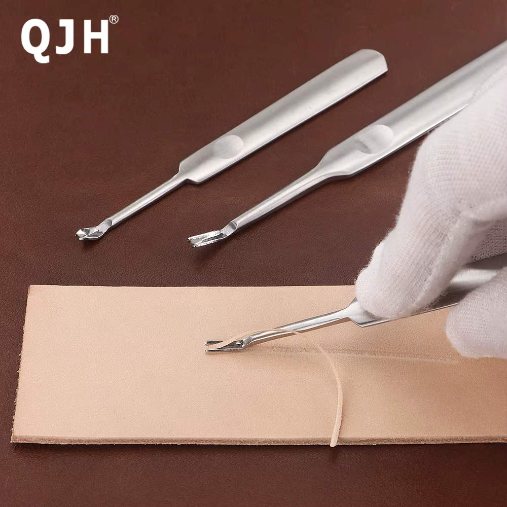 Ensemble d'outils de fente pour l'artisanat du cuir en acier inoxydable de qualité supérieure