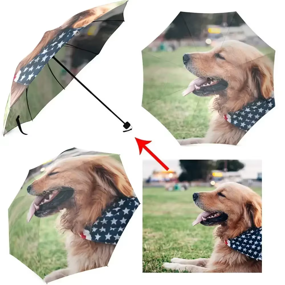 Parapluie Personnalisé, existent et Pliable, pour la Pluie et le Soleil