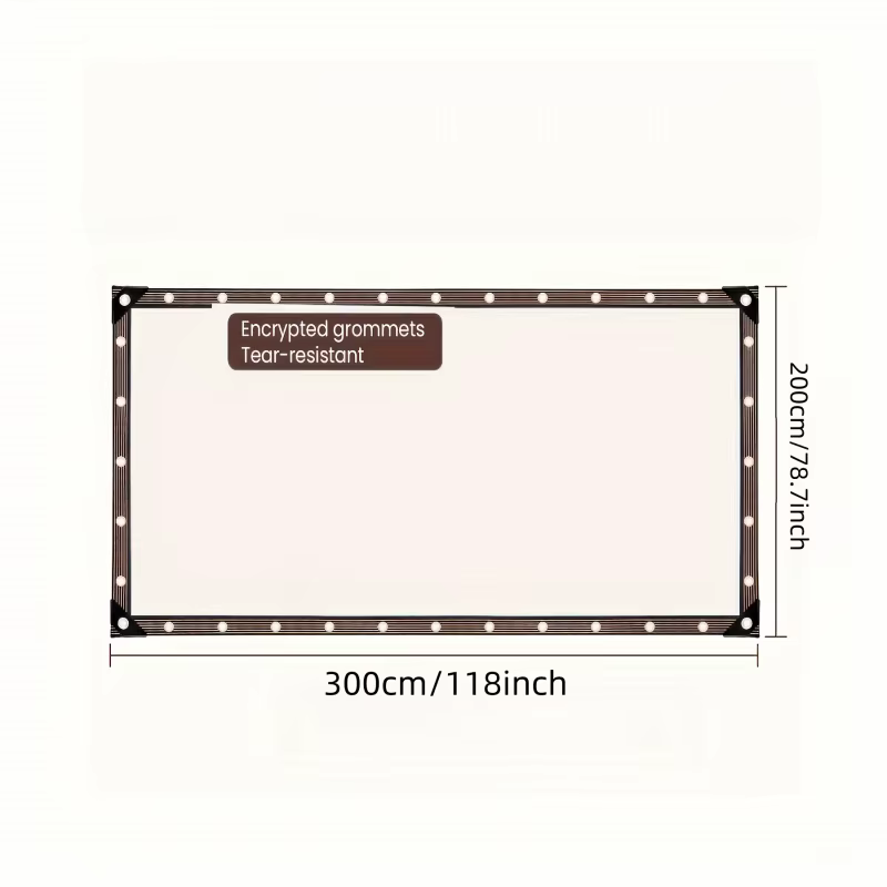 Bâche imperméable hautement transparente 2x3m 2x4m