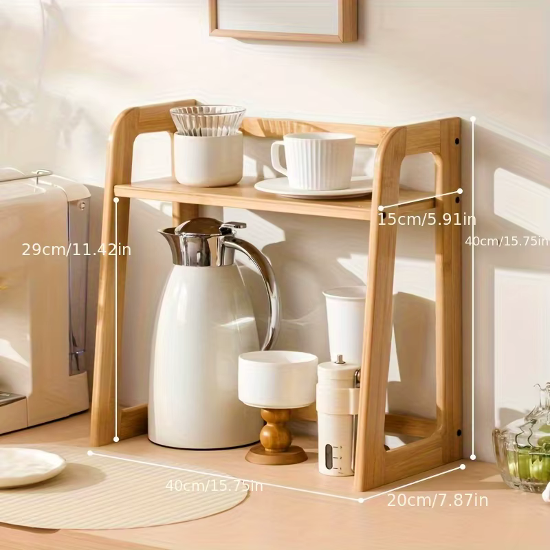 Porte-gobelet support de rangement bureau double couche tasse à café service à thé support de tasse de rangement ustensile à café stockage sur la Table cadeau