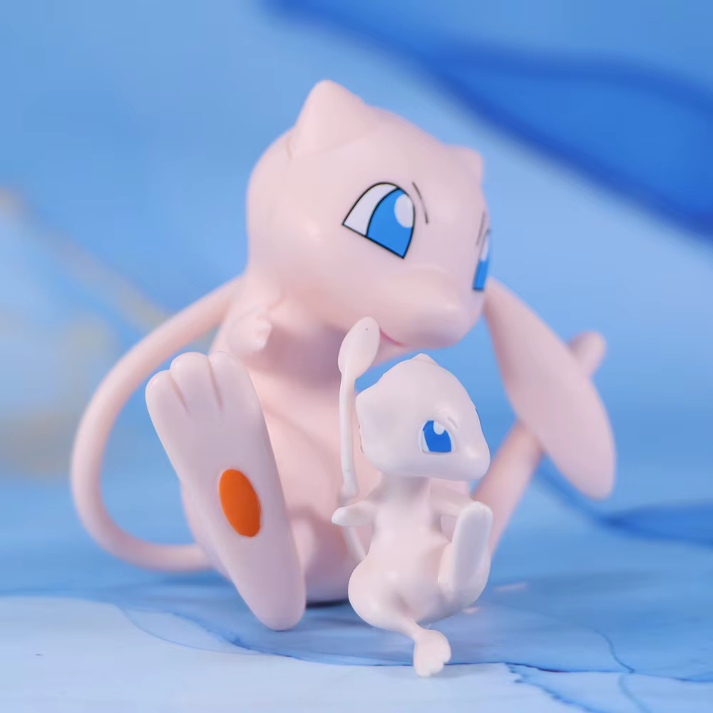 Figurines Pokemon Mew, 2 pièces, modèle de collection, jouet pour les fans, cadeau de Festival