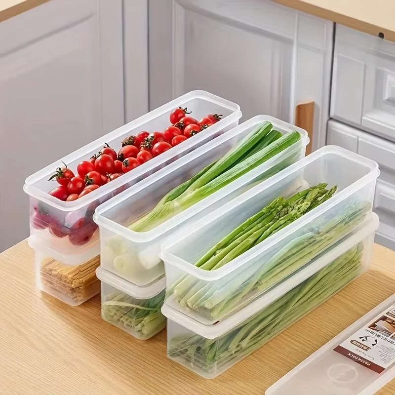 4 conteneurs rectangulaires de stockage des aliments