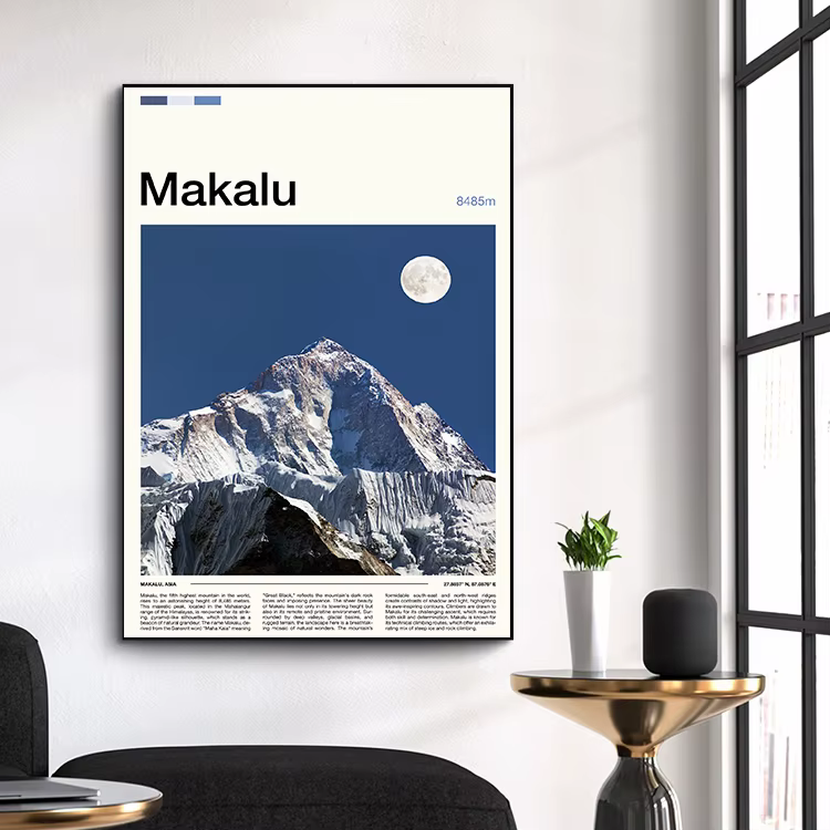 Affiches de la gamme de montagnes célèbres Kilimanjaro
