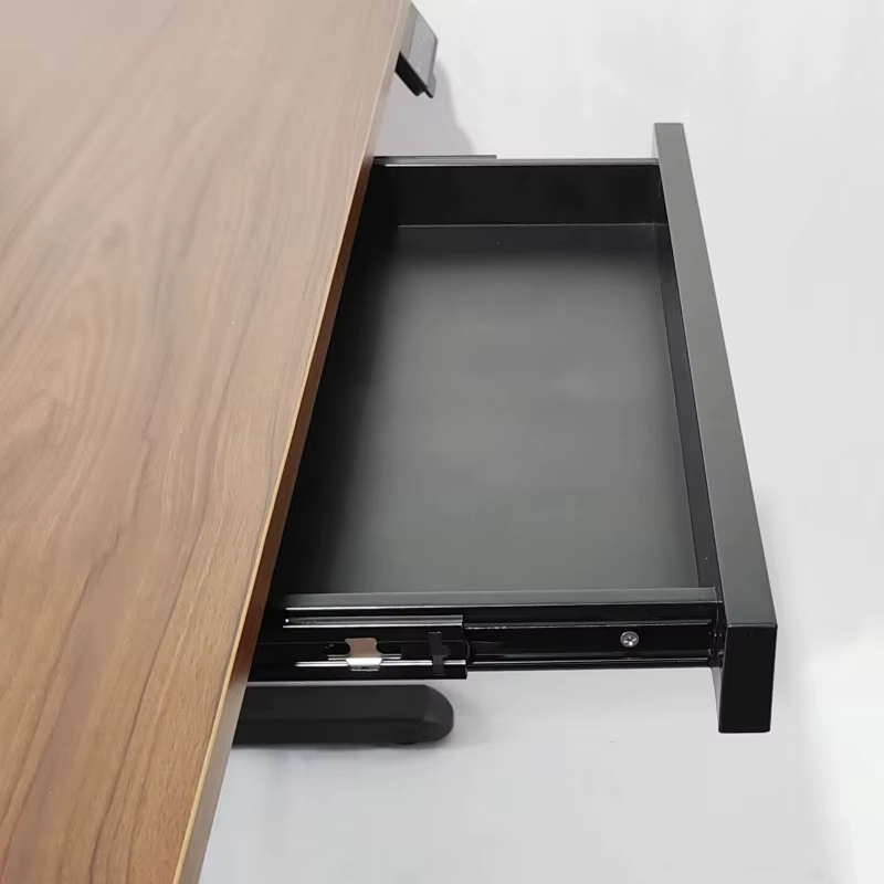  Tiroir sous bureau 48 cm en ABS, organisateur multifonctionnel, plateau de rangement coulissant pour table d'ordinateur, silencieux pour la maison