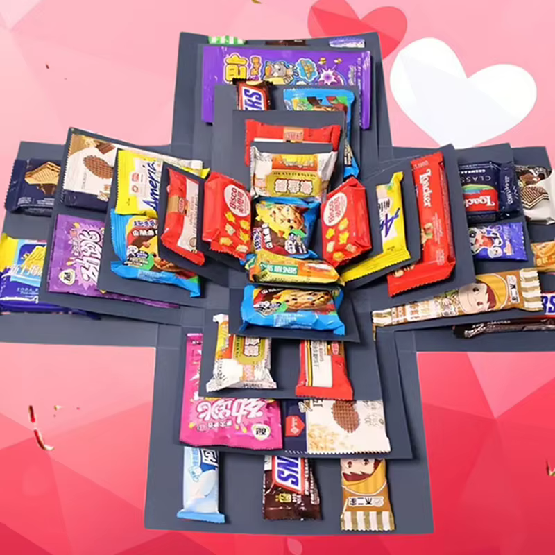 Coffret cadeau surprise explosion bricolage pour anniversaires