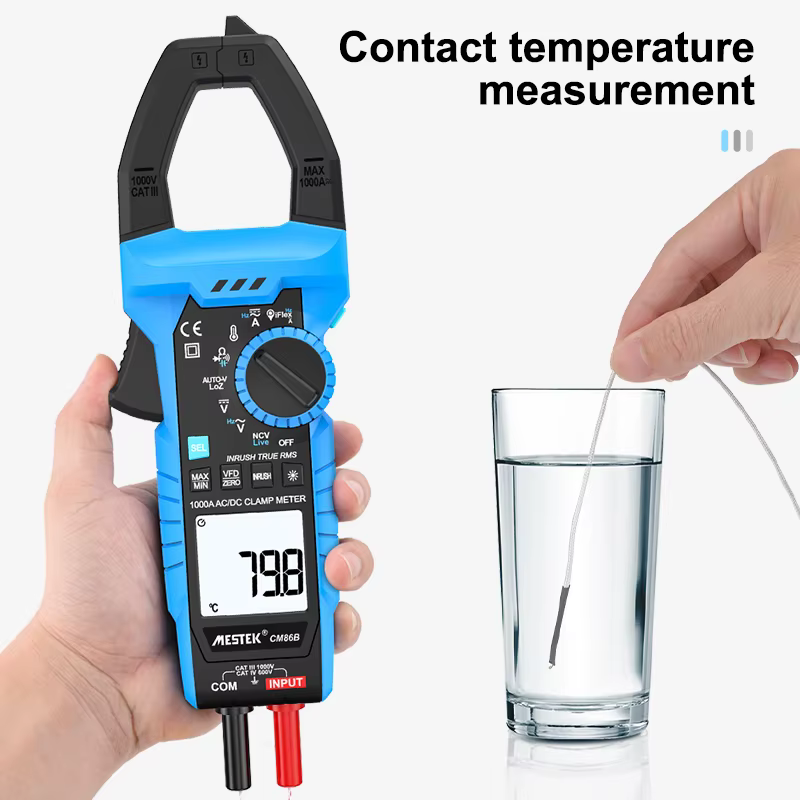 Pince ampèremétrique Mestek CM86B True-RMS 1000A AC/DC avec IFlex