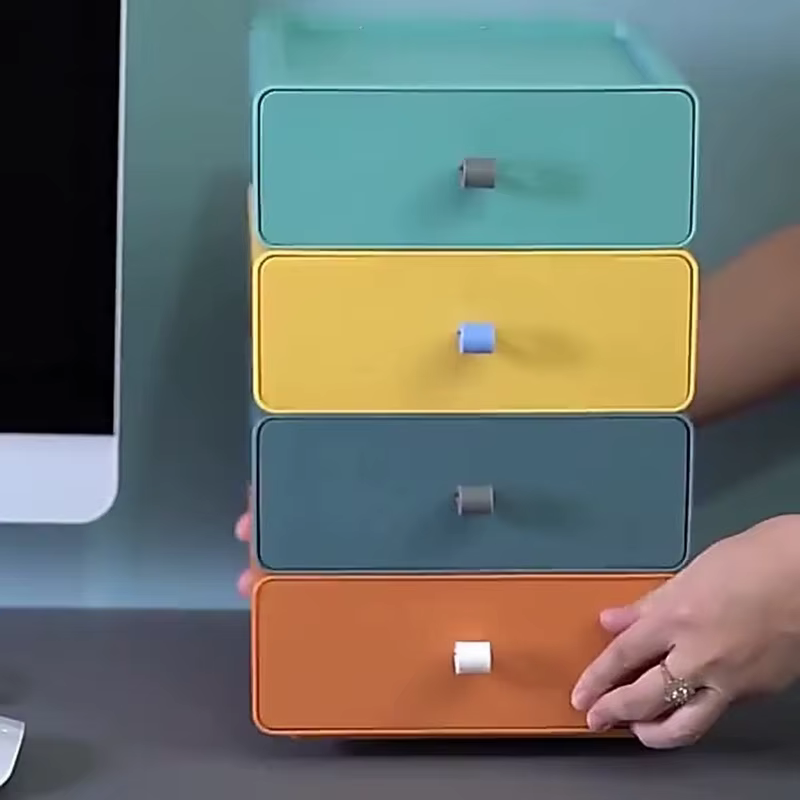 Boîte de rangement en plastique Style tiroir